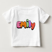 Emily Baby T-shirt (Rückseite)