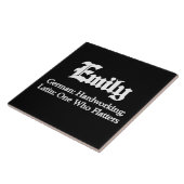 Emily-Bedeutung Fliese (Seite)