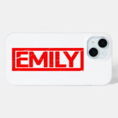 Emily Briefmarke Case-Mate iPhone Hülle (Rückseite (Horizontal))