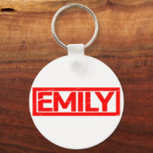 Emily Briefmarke Schlüsselanhänger (Rückseite)