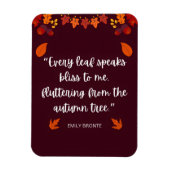 Emily Bronte Autumn Zitat Magnet (Vertikal)