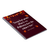 Emily Bronte Autumn Zitat Notizblock (Rechte Seite)