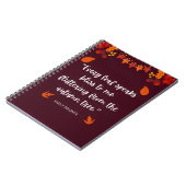 Emily Bronte Autumn Zitat Notizblock (Linke Seite)