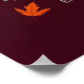 Emily Bronte Autumn Zitat Poster (Ecke)