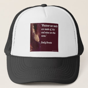 Emily Bronte & Famous Our Souls Quote Truckerkappe