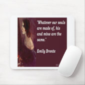 Emily Bronte & Famous Our Souls Zitat Mousepad (Mit Mouse)