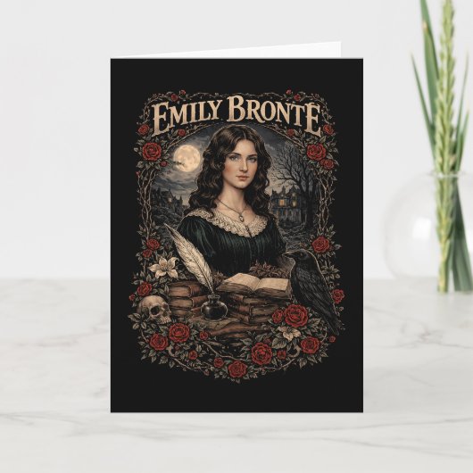 Emily Brontë Feiertagskarte (Vorderseite)