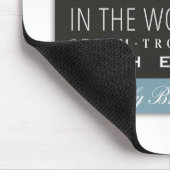 Emily Bronte Gedicht Zitat - Kein Coward Soul ist Mousepad (Ecke)