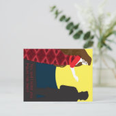 Emily Bronte / Geschenkdesign Postkarte (Stehend Vorderseite)