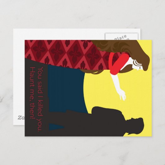 Emily Bronte / Geschenkdesign Postkarte (Vorne/Hinten)