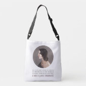Emily Bronte Portrait and Quote - No Coward Soul Tragetaschen Mit Langen Trägern (Rückseite)