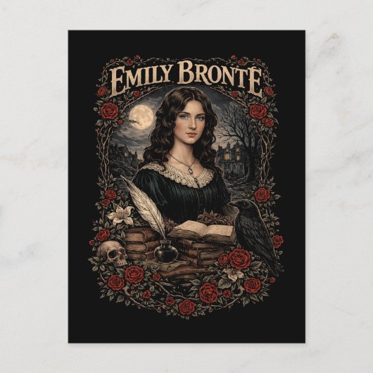 Emily Brontë Postkarte (Vorderseite)