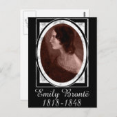Emily Brontë Postkarte (Vorne/Hinten)
