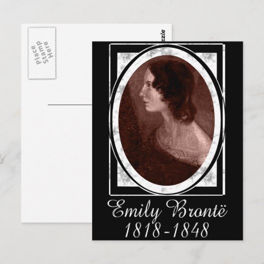 Emily Brontë Postkarte (Vorne/Hinten)