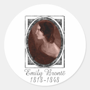 Emily Brontë Runder Aufkleber