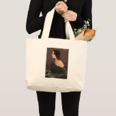 Emily Bronte "Souls Same" Liebe Kostenvoranschlag Jumbo Stoffbeutel (Vorderseite (Produkt))