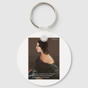 Emily Bronte "Souls Same" Liebe Kostenvoranschlag Schlüsselanhänger