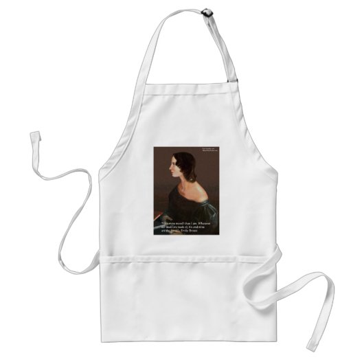 Emily Bronte "Souls Same" Liebe Kostenvoranschlag Schürze (Vorne)