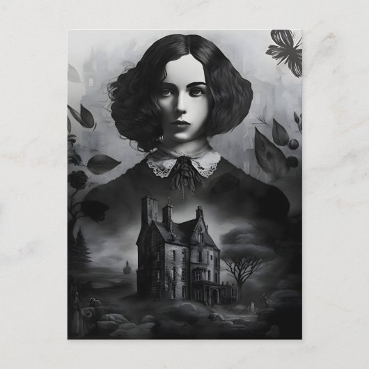 Emily Bronte, Viktorianisch Gothic Writer of Jane Postkarte (Vorderseite)