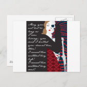 Emily Bronte / Wuthering Height Geschenkdesign mit Postkarte (Vorne/Hinten)