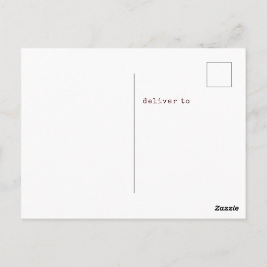 Emily Brontë, Wuthering Heights Quote Schreibmasch Postkarte (Rückseite)