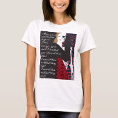 Emily Bronte/Wuthering Höhengeschenkentwurf mit q T-Shirt (Vorderseite)