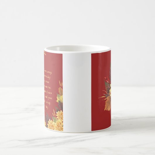 Emily Brontes Herbstlaube Kaffeetasse (Mittel)