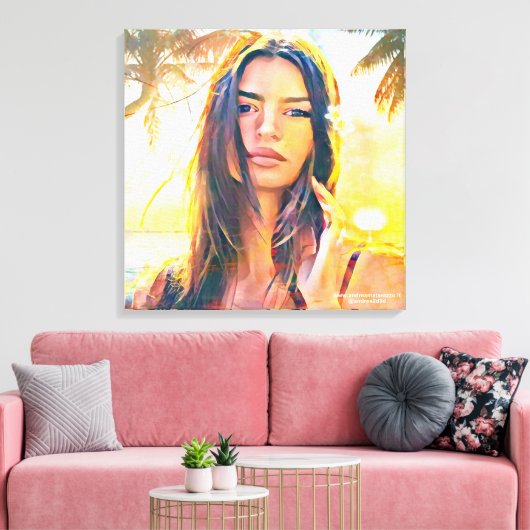 Emily Canvas Print Leinwanddruck (Insitu (Wohnzimmer))
