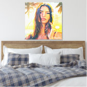 Emily Canvas Print Leinwanddruck (Insitu (Schlafzimmer))