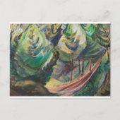 Emily Carr Path inmitten der kanadischen Landschaf Postkarte (Vorderseite)