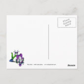 "Emily" Celestial Rainbow Crystal Ball Fee Postkarte (Rückseite)