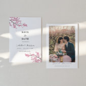 EMILY Cherry blosom Save the Date Template Einladung