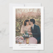 EMILY Cherry blosom Save the Date Template Einladung (Rückseite)