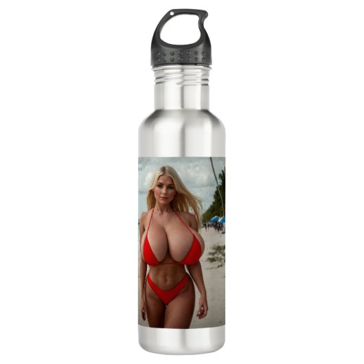 Emily Curvee Beach Wasserflasche Edelstahlflasche (Vorderseite)