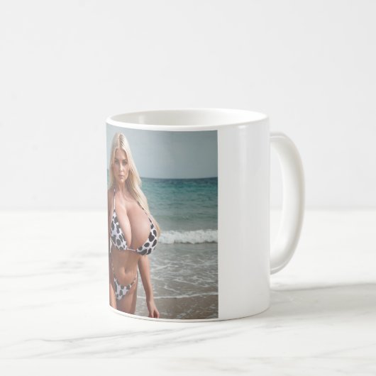 Emily Curvee Kuh drucken Bikini Tasse (VorderseiteRechts)