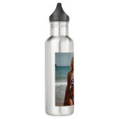 Emily Curvee Kuh Print Bikini Wasser Flasche Edelstahlflasche (Links)