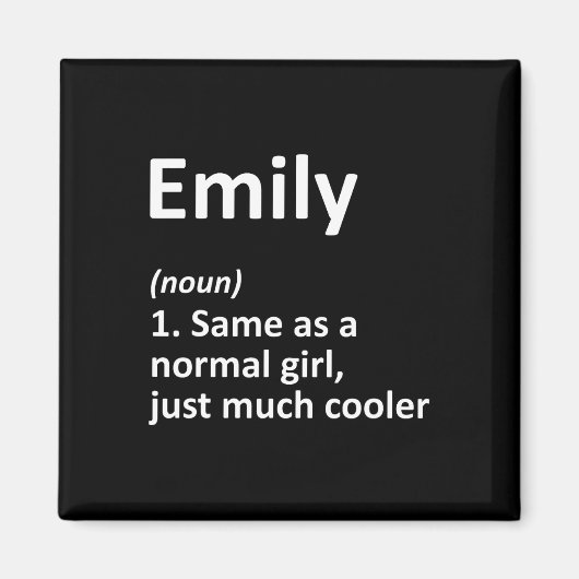 Emily Definition Personalisiert Name Funny Birthda Magnet (Vorne)