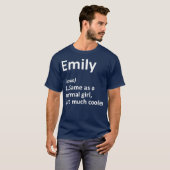 EMILY Definition Personalized Name Funny Gift T-Shirt (Vorne ganz)