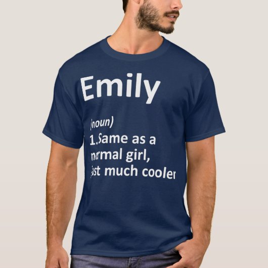 EMILY Definition Personalized Name Funny Gift T-Shirt (Vorderseite)