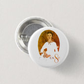 Emily Dickinson Briefmarke Button (Vorne & Hinten)