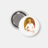 Emily Dickinson Briefmarke Magnet (Vorderseite/Rückseite)