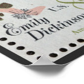 Emily Dickinson Briefmarke Poster (Ecke)