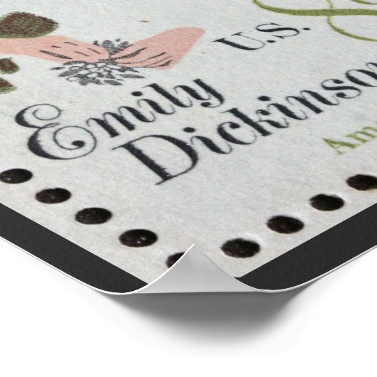 Emily Dickinson Briefmarke Poster (Ecke)