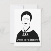 Emily Dickinson Dwell in Possibility Einladungen (Vorderseite)