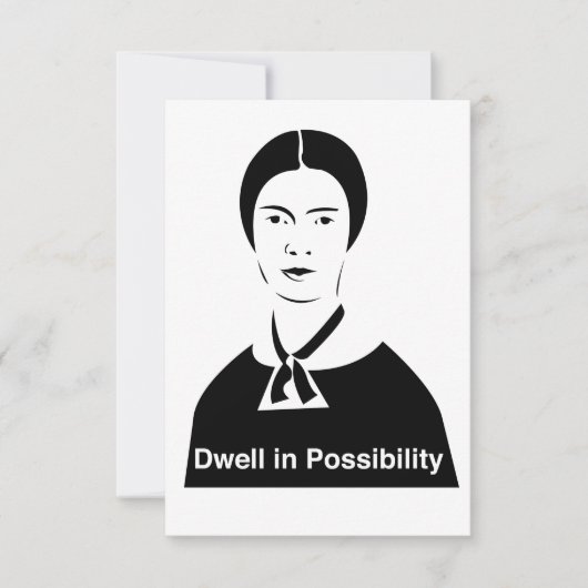 Emily Dickinson Dwell in Possibility Einladungen (Vorderseite)