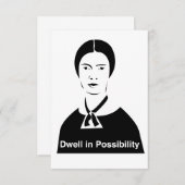 Emily Dickinson Dwell in Possibility Einladungen (Vorne/Hinten)