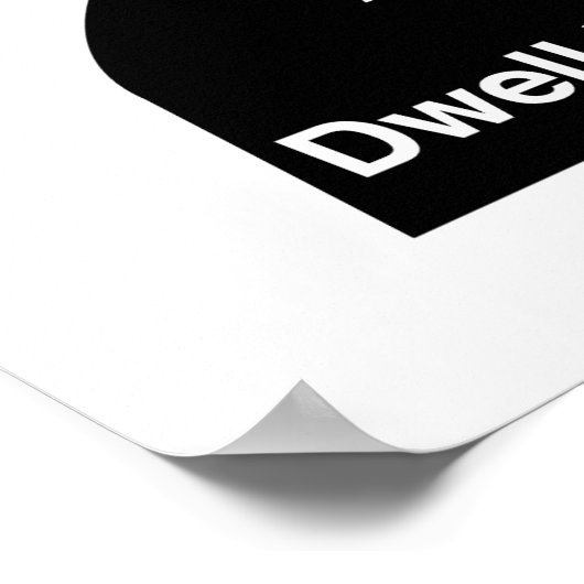 Emily Dickinson Dwell in Possibility Poster (Ecke)