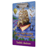 Emily Dickinson-Gedicht-Fregatte-Buch-Schiff Klemmbrett (Links)