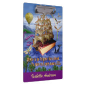 Emily Dickinson-Gedicht-Fregatte-Buch-Schiff Klemmbrett (Rechts)