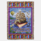 Emily Dickinson-Gedicht-Zitat-Buch-Schiffs-Ozean Decke (Vorderseite Vertikal)